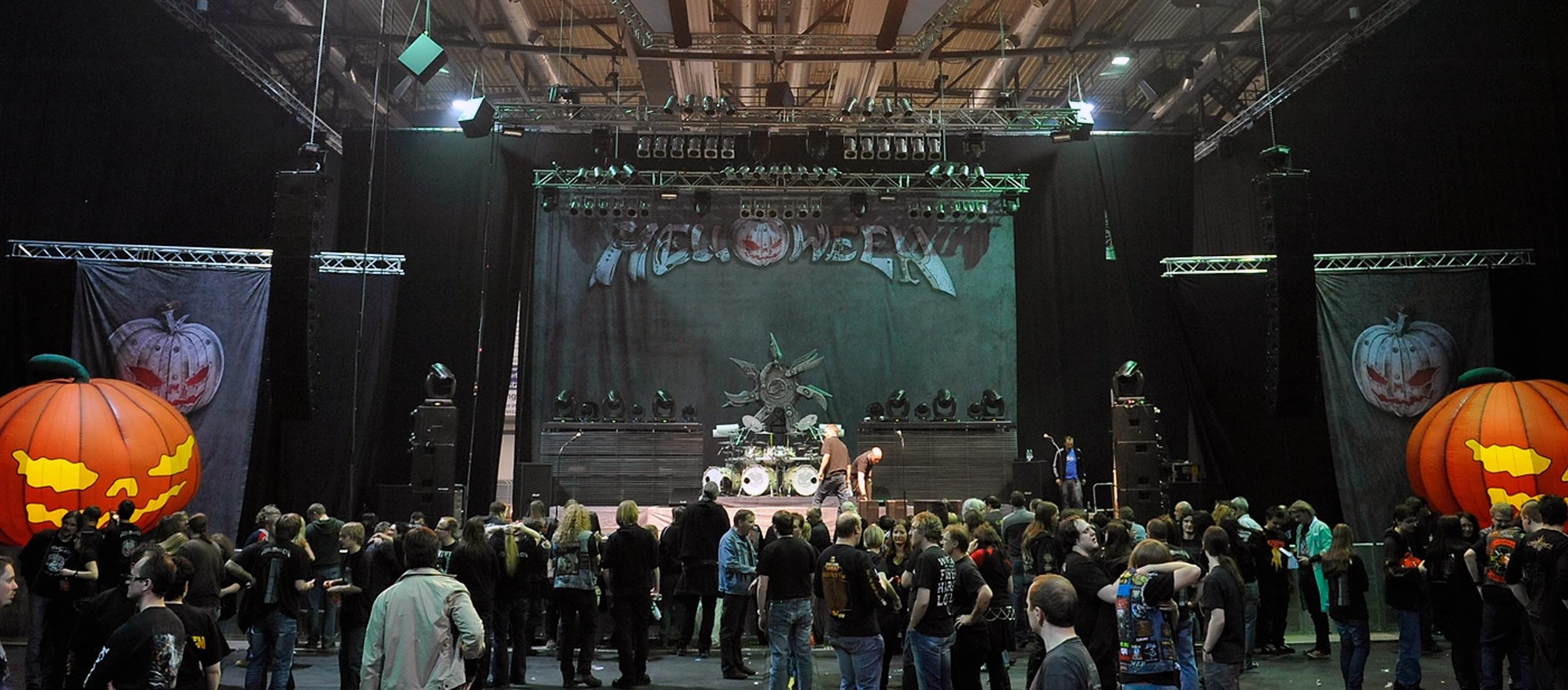 Textildruck Heavy Metal Backdrop