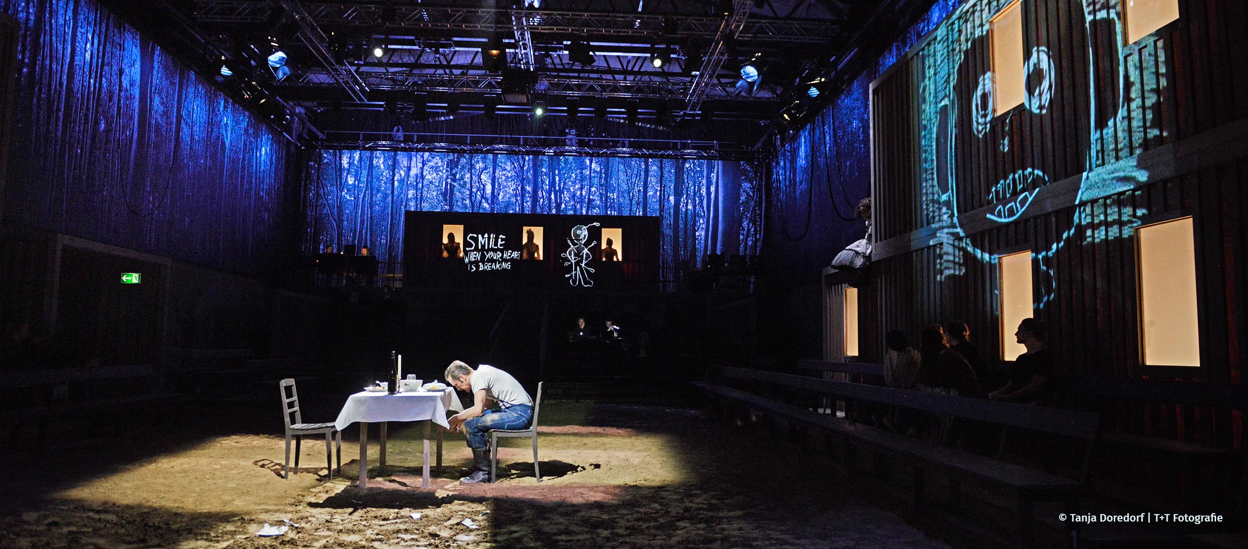 Textildruck Sublimation Theater Bühnenbild